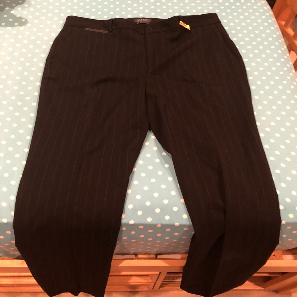 LAUREN RALPH LAUREN EDITA SLIM PANTS TROUSERS PLUS